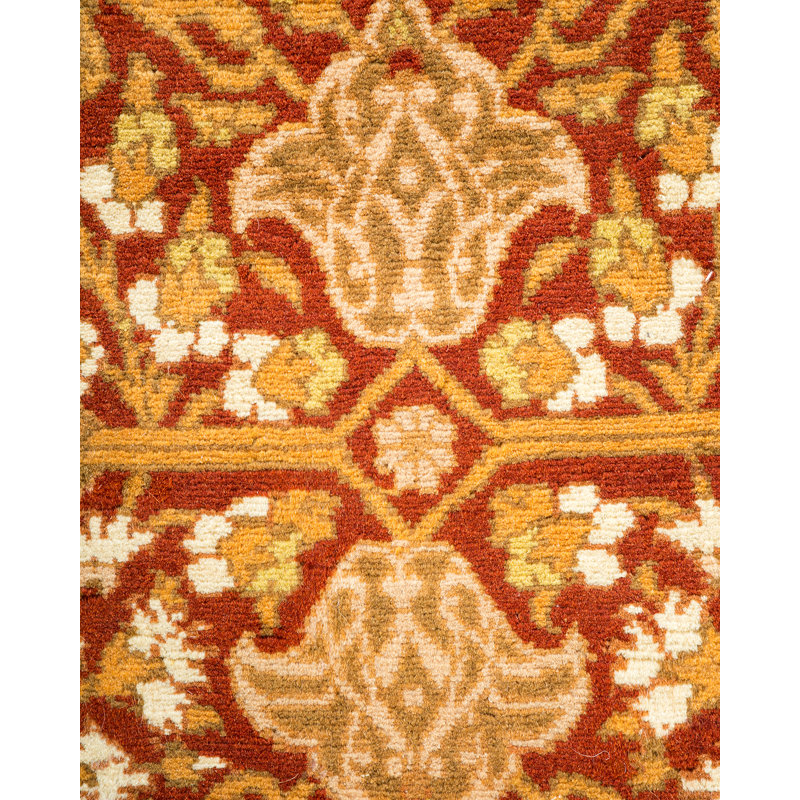Hand-Knotted Multicolor Wool Oriental Area Rug 6'2" x 8'10"