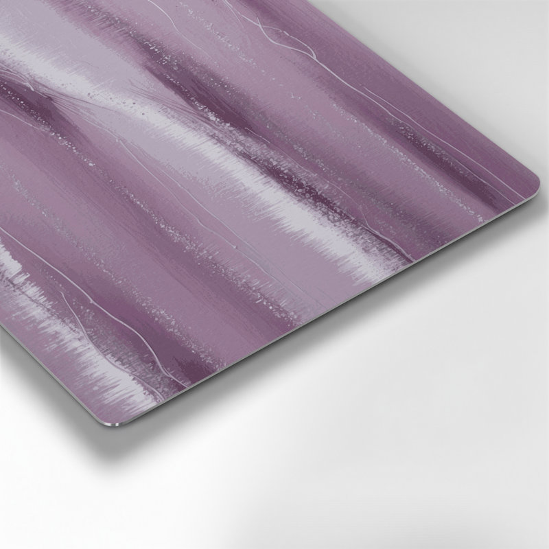 Abstrait couleur champ 27, art mural en métal rose, H 16 po x l 16 po