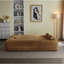 Canapé-lit en velours côtelé avec coussins pour lit double Camel-1214835745