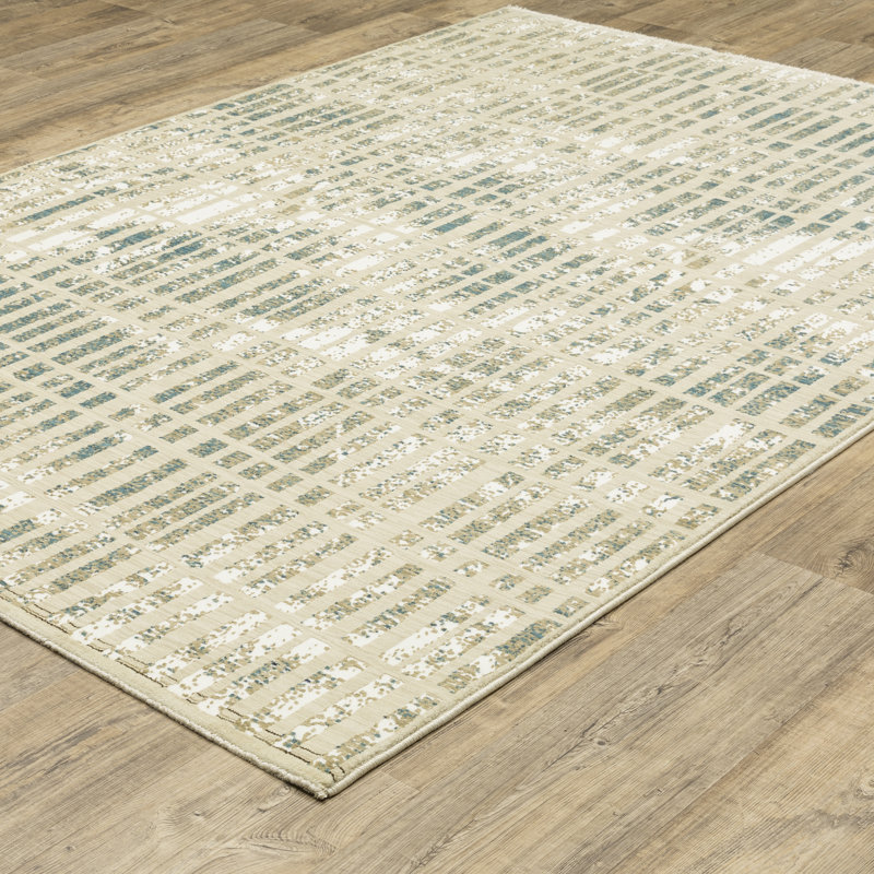 Braeunig Geometric Indoor Rug, Rectangle 6'7" x 9'6"