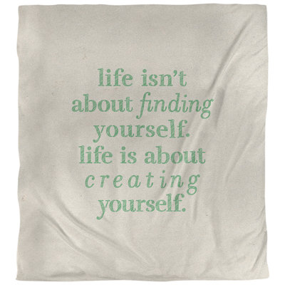 Housse de couette simple Creative Yourself Quote