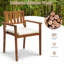 Chaise de patio empilable en bois