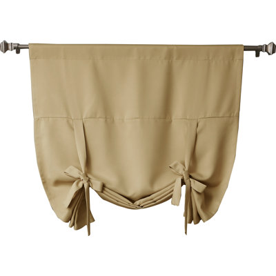 Room Darkening Tie-Up Window Shade