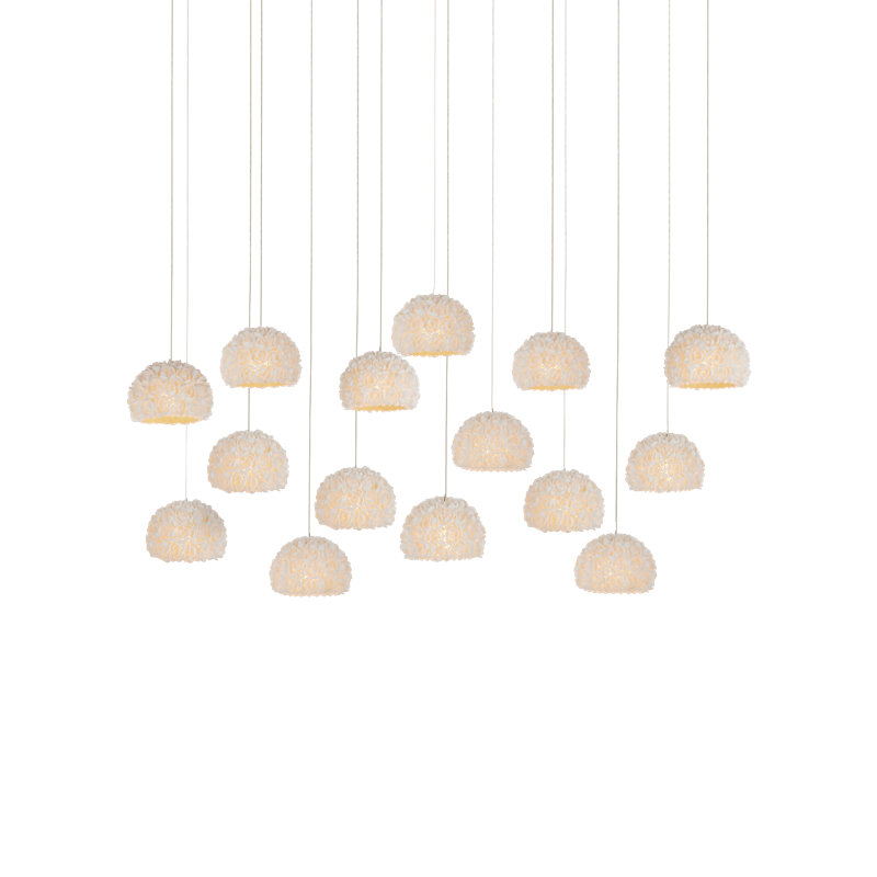 Luminaire suspendu rectangulaire à 15 lumières multiples Vertu