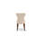 7 Piece Dining Table Set Consist of a Rectangle Table with Butterfly Leaf and 6 Light Beige Linen Fabric Upholstered Chairs, Mahogany-743678068-743678067-743678066