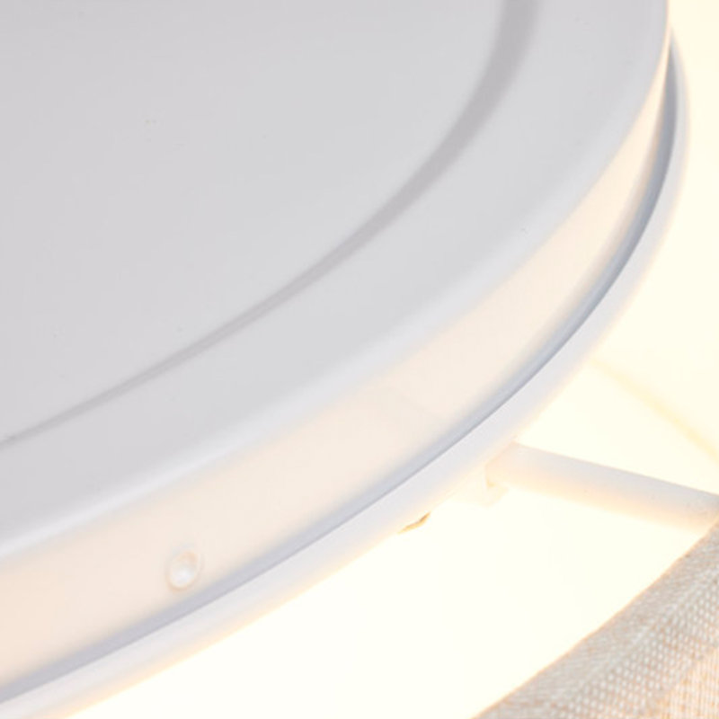 Armande Linen LED Flush Mount, Beige