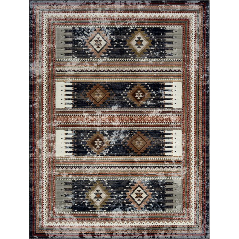 Struan Southwestern Area Rug, Rectangle 5'2" x 7'8"