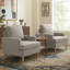 Fauteuil Clancy avec pieds en bois massif-116817609