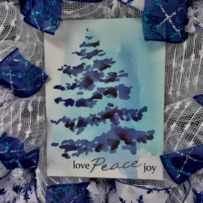Couronne des Fêtes Love Peace Joy