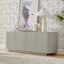 Meuble télé avec buffet à motif ondulé et armoire à rayures verticales en bois pour cuisine / chambre à coucher / vestibule. Naturel, l 64 po x P 15 po x H 24 po.-1361801798-1590964293