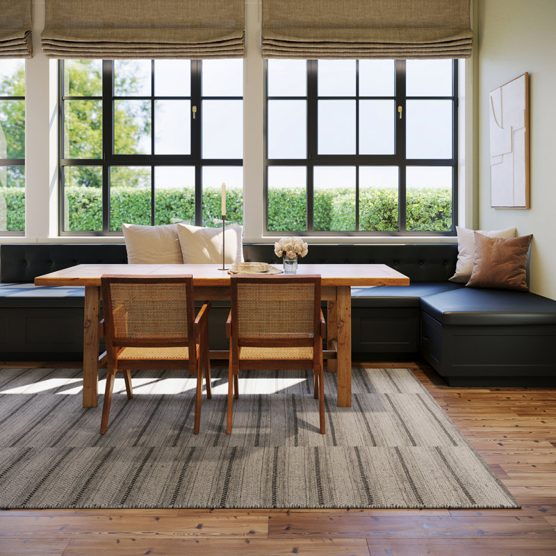 Tapis confortable en laine rayé Nate Berkus Mateo, Rectangle 7 pi 6 po x 9 pi 6 po