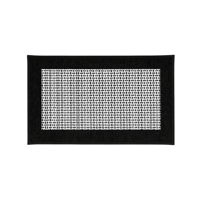 Kitchen Mat, Black/White