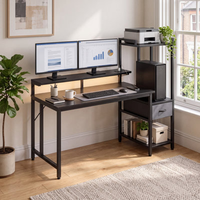 MDF Steel Computer Desk