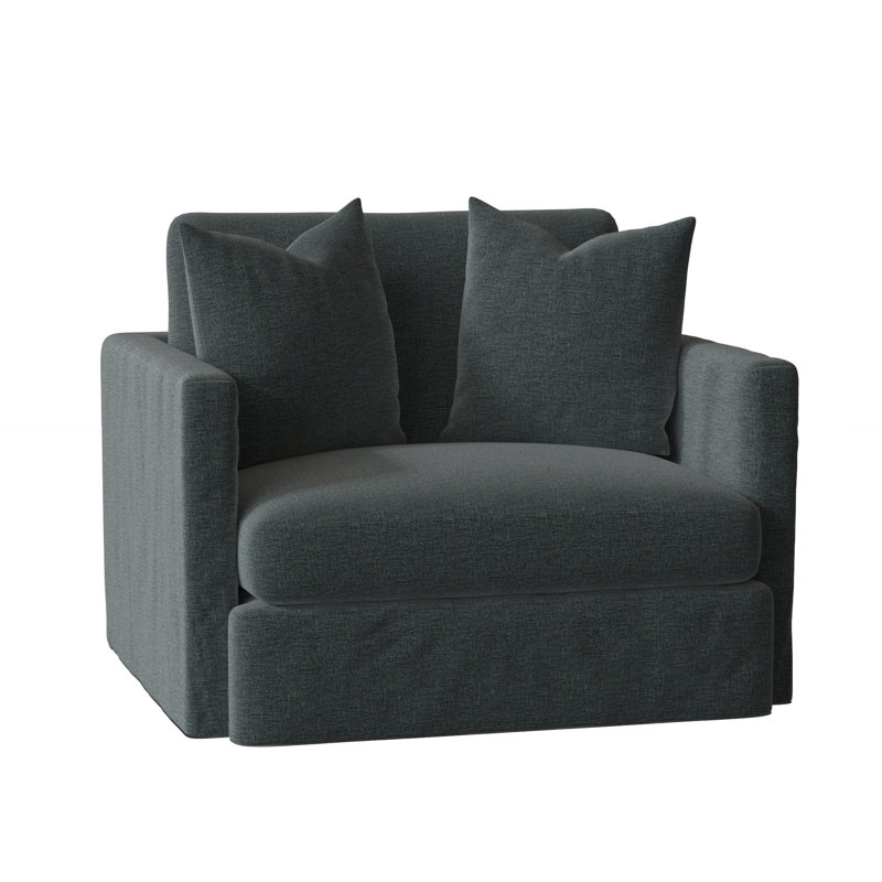 Fauteuil à housse de coussin de 47 po de large Hartig, Vault égéen