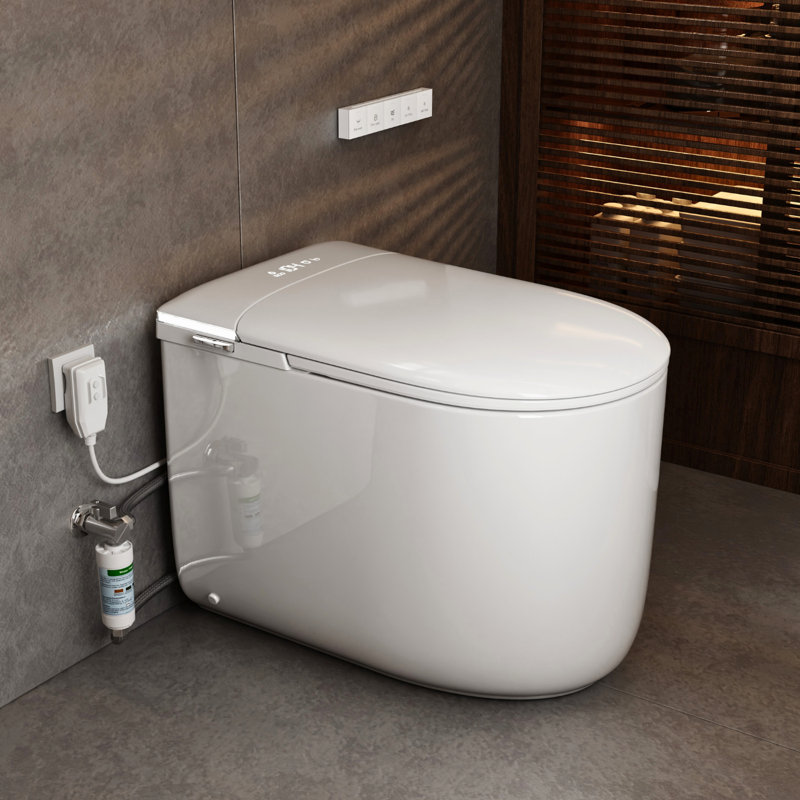 Toilette compacte Los Flexi E81, sèche-eau instantané, siège chauffant, capteur de pied, télécommande