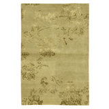 Hand Knotted Area Rug in Sage Green