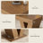 31.5" Square Rustic Coffee Table with Natural Wood Grain: A Perfect Blend of Style and Stability-90767111