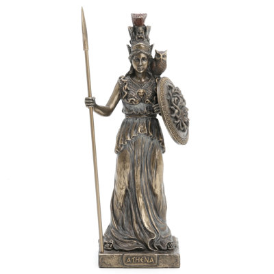 8.07 in H Athena Poly Resin, Bronze