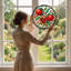 Art mural sur toile rouge en forme de branche de grenade rouge-419337940