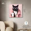 Visage de chat au repos, reproduction d'art sur toile par Art Remedy-107780599-107780586