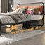 Lit plateforme tapissier Naseef-1264544625