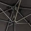 2.5m Round Parasol Tilt Crank Garden Umbrella with LED Solar Lights and Base-768434715