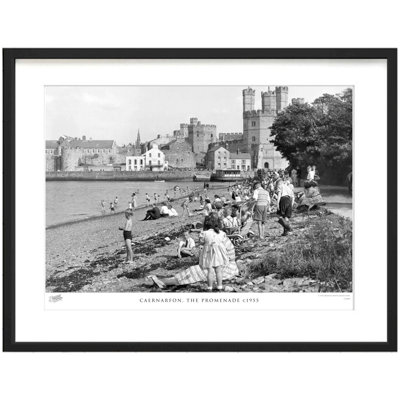 Caernarfon, The Promenade C1955 - Single Picture Frame Print