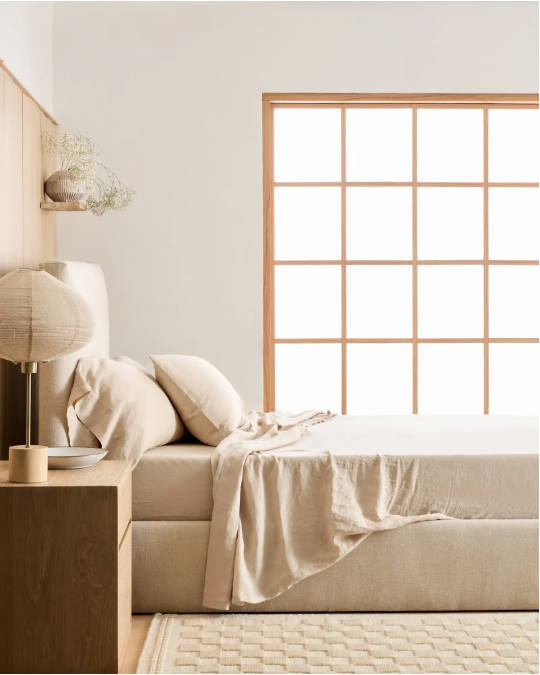 Sleep Zone Linen Fitted Sheet