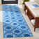 Anacortes Hand-Hooked Blue Indoor/Outdoor Area Rug