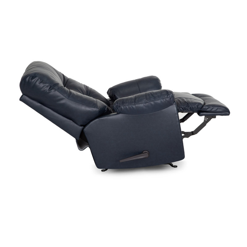 Eugenie 38" Wide Manual Rocker Standard Recliner, Navy