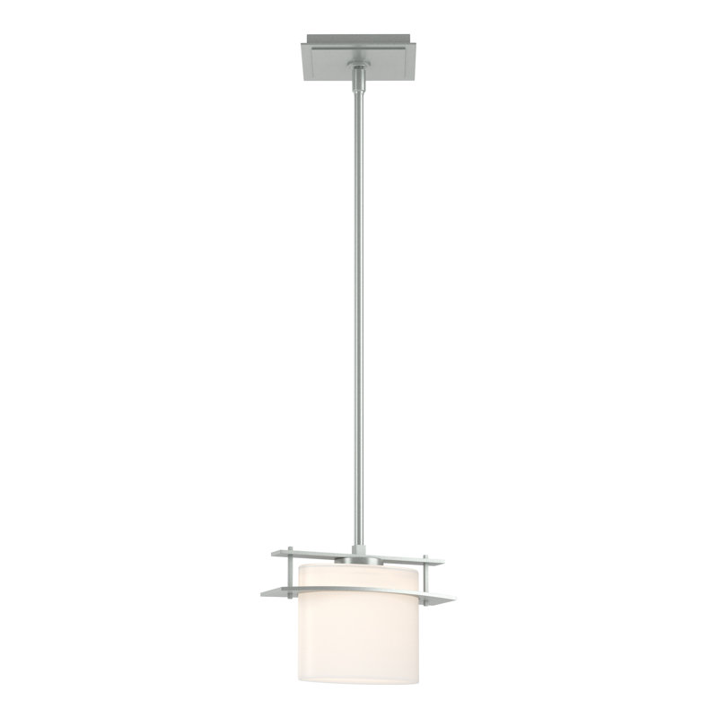 Arc 1 - Light Unique/Statement Geometric Pendant, Vintage Platinum, Long: 12.5" to 57.5"