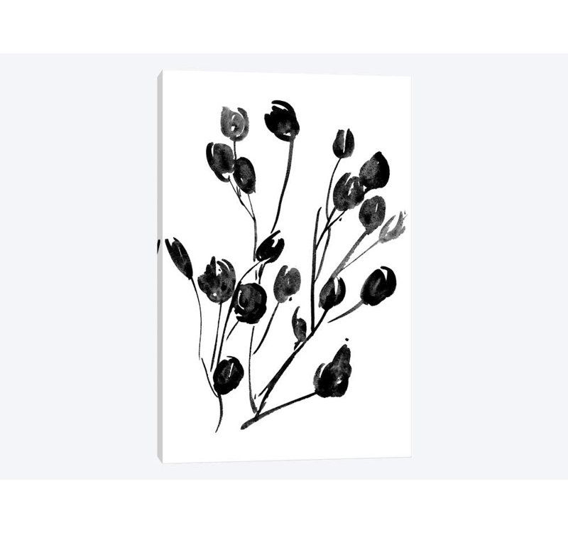 «Expressive Floral II», reproduction sur toile, H 40 po x l 26 po x P 1,5 po, Toile tendue, Pas de tapis