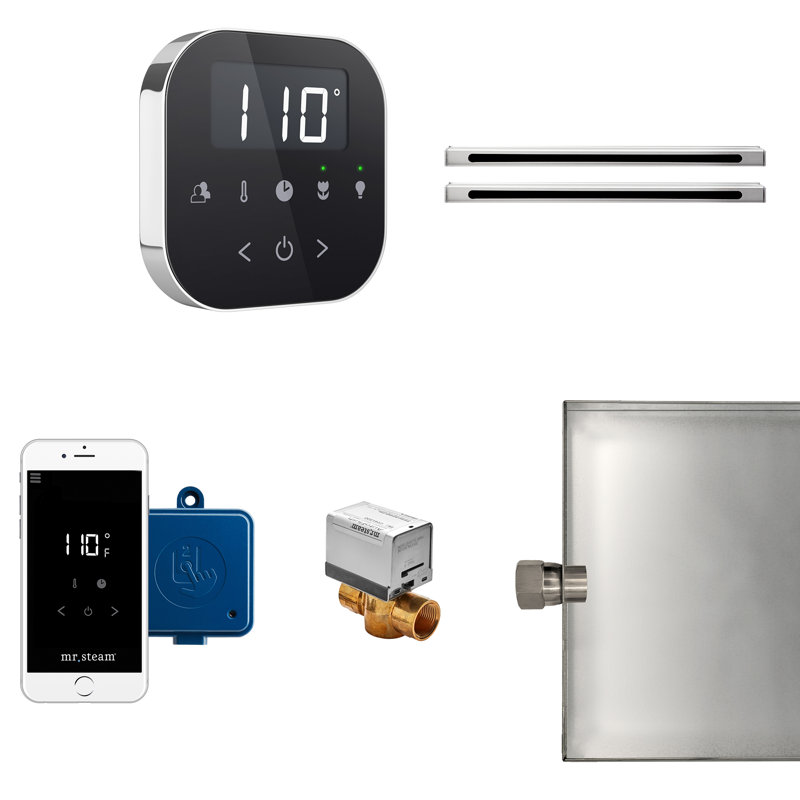 Ensemble de générateur de vapeur AirButler Max, Noire/chrome poli