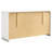 Dulcey White High Gloss 4-Piece Eastern King Bedroom Set