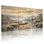 Ensemble de 3 tableaux sur toile représentant des paysages de montagne, parfaits pour décorer le salon, la chambre à coucher ou la maison.