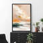 Motifs abstraits et colorés «Coucher de soleil serein sur l'océan, paysage paisible»-100136239-100136240