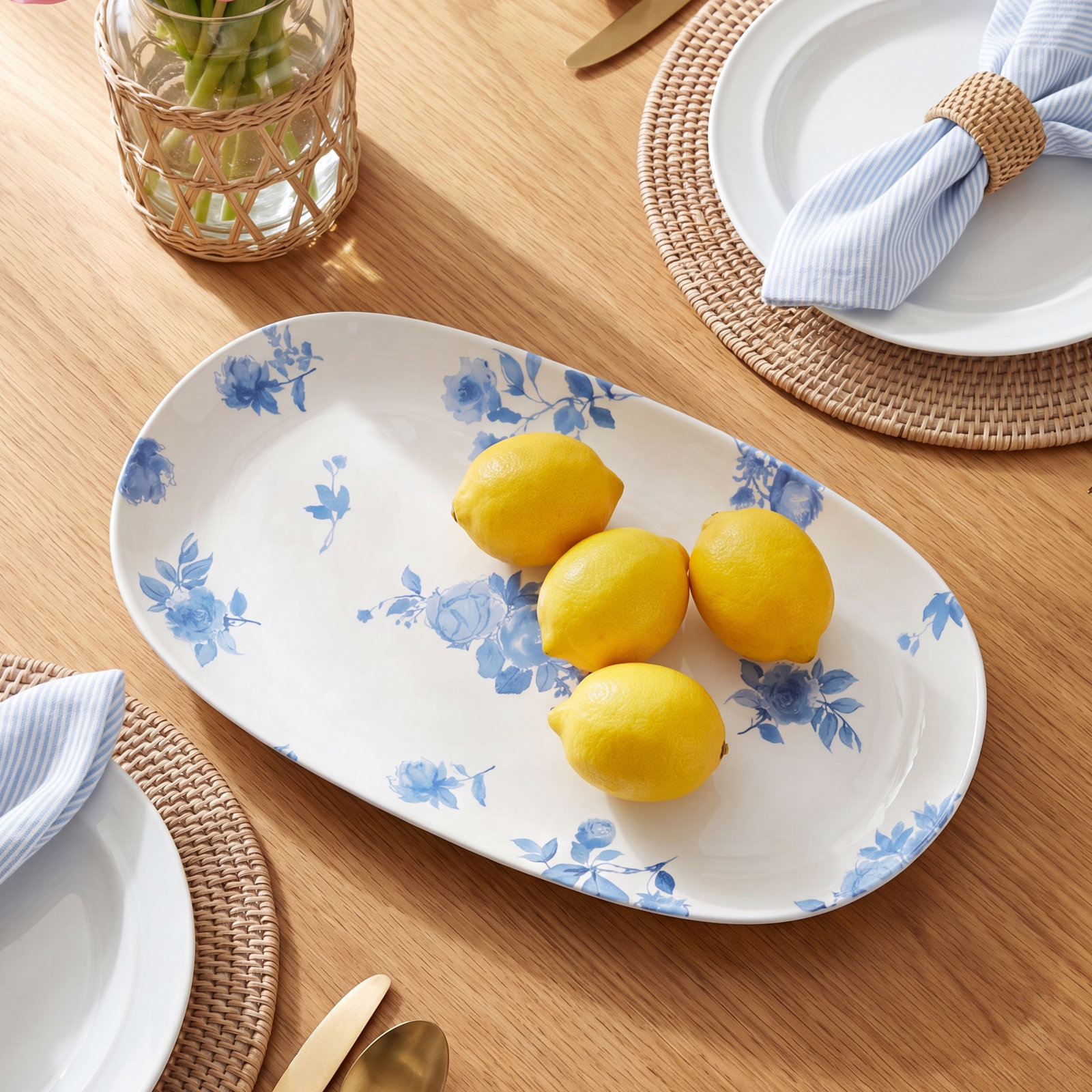 Tarhong Platter, 12.9" W x  6.9" D