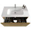 Meuble-lavabo moderne avec lavabo en céramique, meuble-lavabo mural flottant