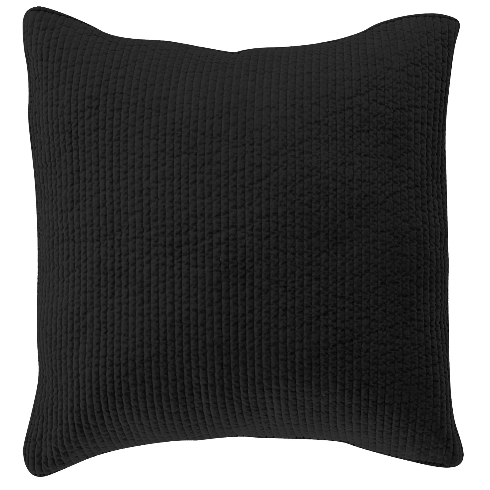 Kobie Cotton Shams, Euro, Black