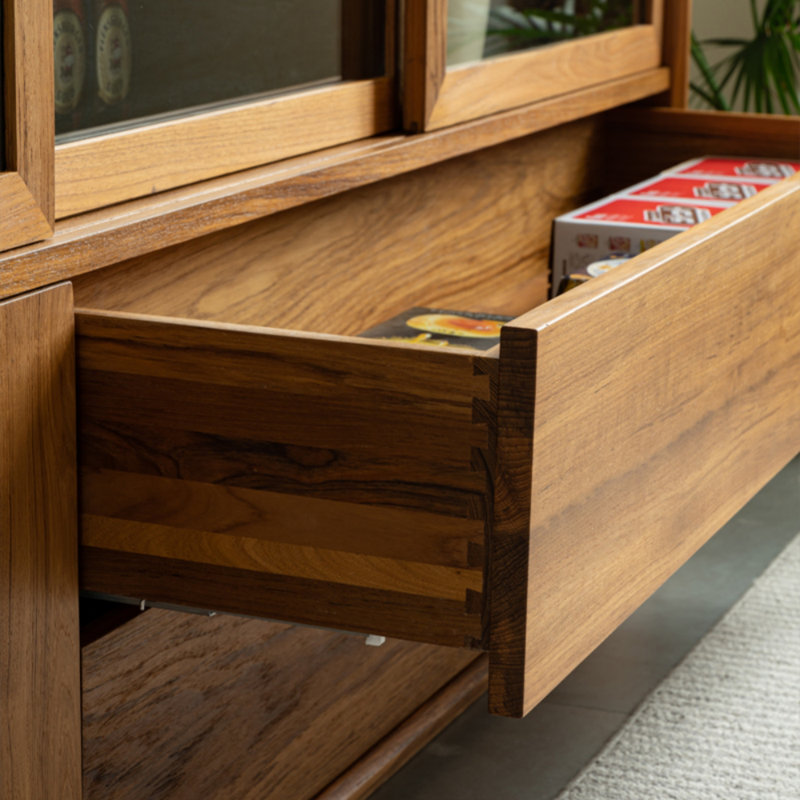 Retro Solid Wood Sideboard