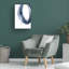Œuvre d'art sur toile bleu marine, Lologez bolle II-101097677