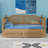 Rattan Traditional Style Daybed with 2 Drawers, Ideal for Small Bedrooms-2079805407