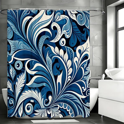 Shower Curtains with Hooks Included