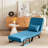 Convertible folding chair bed with 5-position adjustable backrest, comfy sleeper sofa for small spaces-930511015