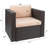 Wicker Outdoor Lounge Chair with Cushions