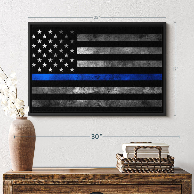 " Police Flag ", 17" H x 25" W