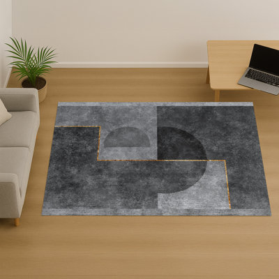 Geometric Shapes Area Rug