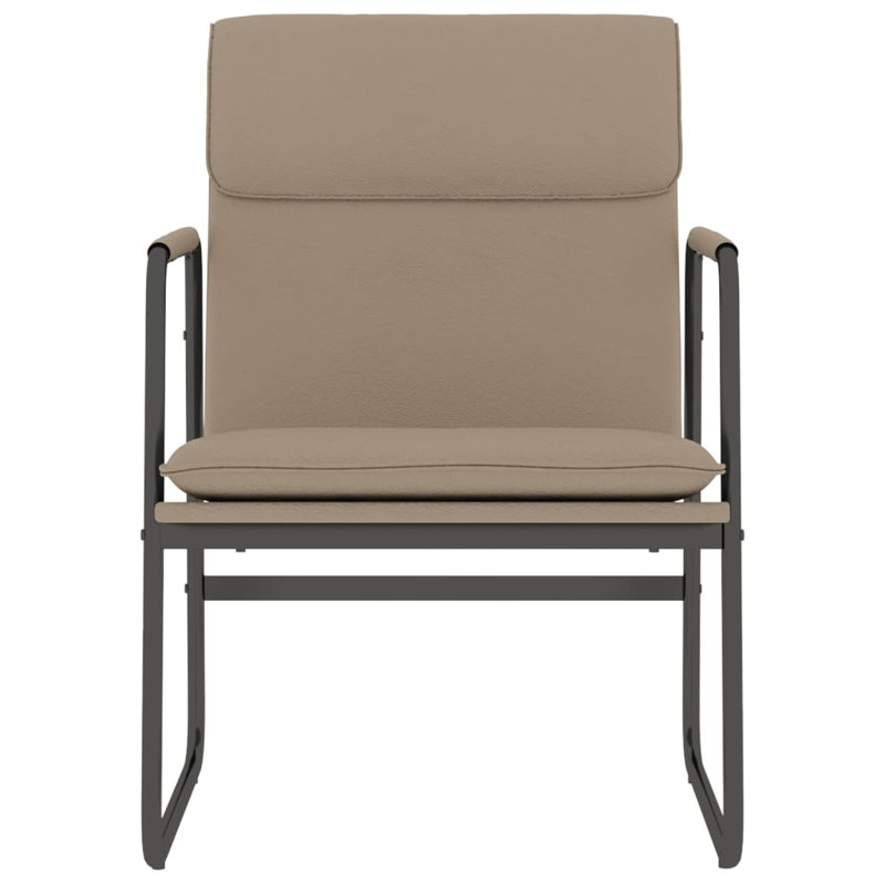 Izarra Faux Leather Accent Chair, Taupe