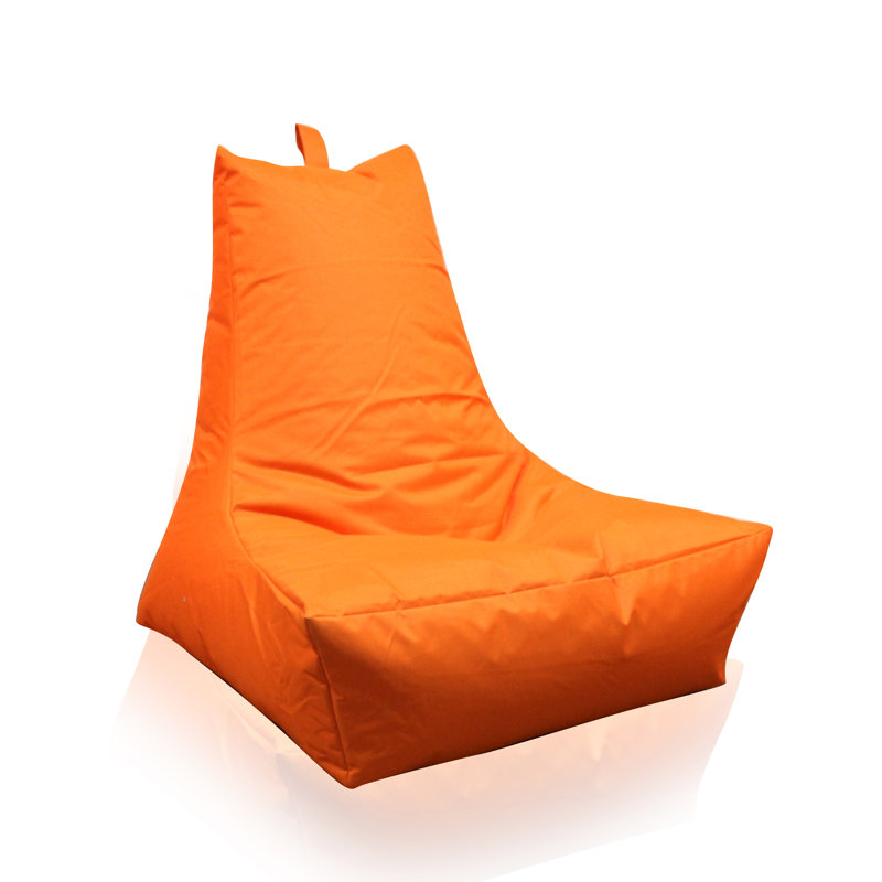 Polyester Outdoor Friendly Bean Bag Chair, Orange
