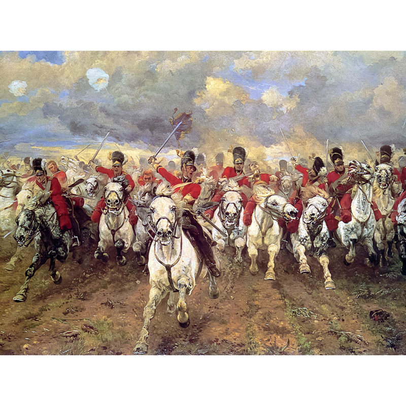 Thompson Scotland Forever Battle Waterloo - No Frame Art Prints